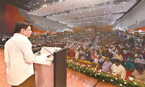 Think global, innovate, produce world-class products: KTR to youth