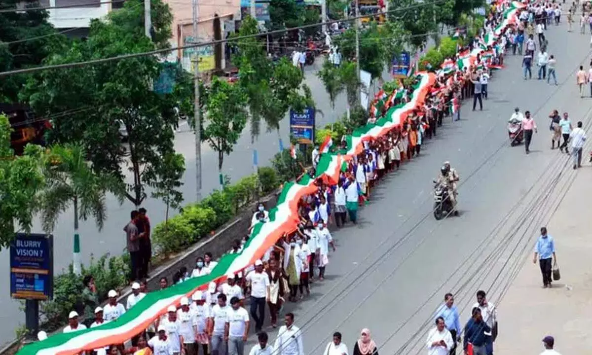National Integration Day rally held with pomp in Khammam