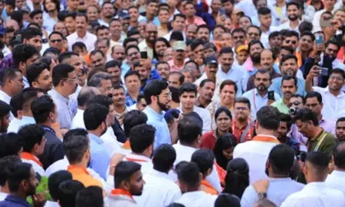 BJP bete noire Baby Penguin Aditya Thackeray busy bonding with people