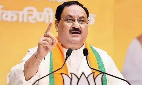Bharatiya Janata Party president J.P. Nadda