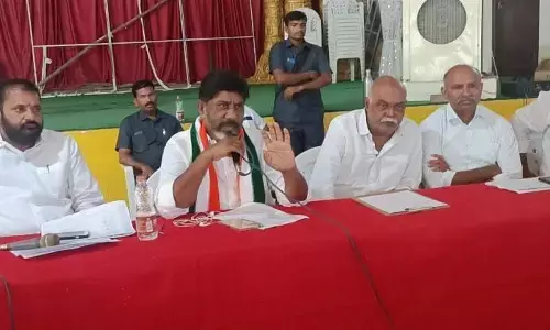 CLP leader Batti Vikramarka addressing in party workers coordination meeting held in Munugodu