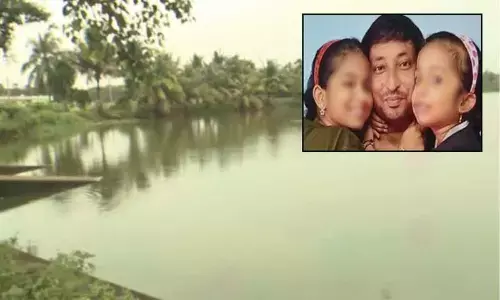 Father along with two daughters committed suicide in Rajahmundry