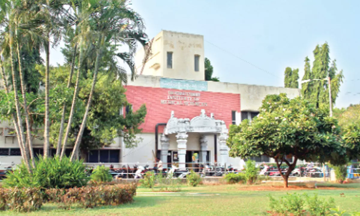 A view of the SVIMS Administrative block