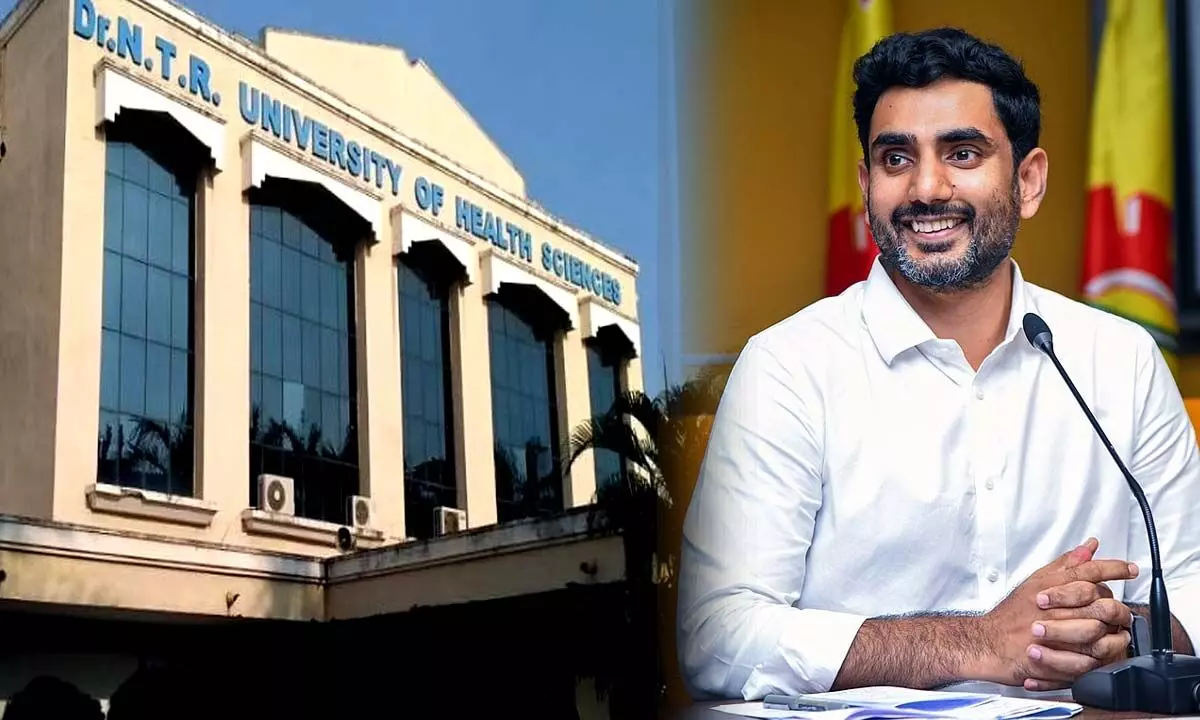 Will rename the Health University after NTR as soon as TDP comes to power: MLC Nara Lokesh