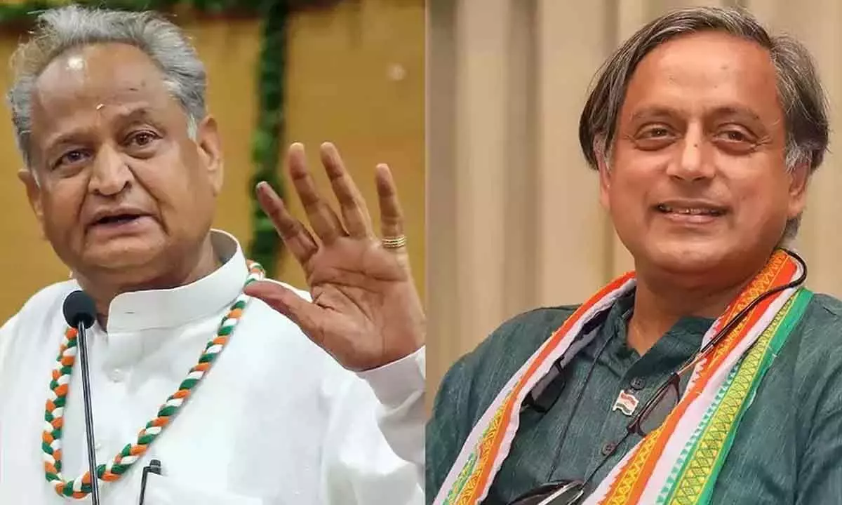 Gehlot indicates he can enter fray, Tharoor prepares to file papers