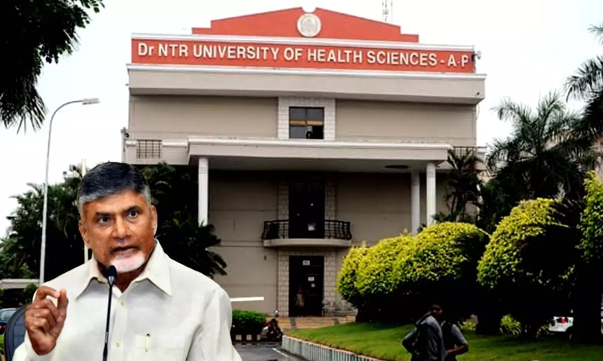 NTR Health University Row: Chandrababu urges governor not to approve the bill