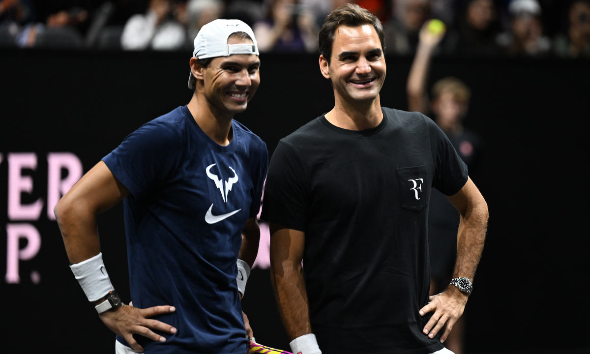 Fun Moments From Nadal-federer’s Final Practice Session Together