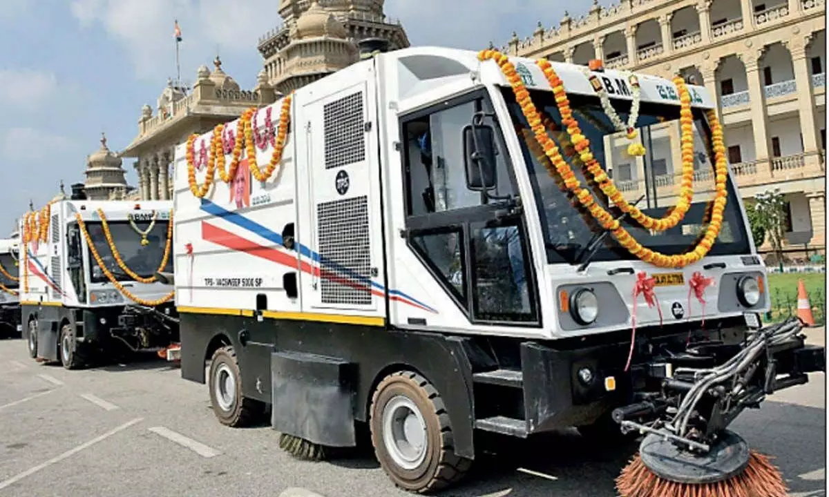 51 sweeper machines to maintain city roads