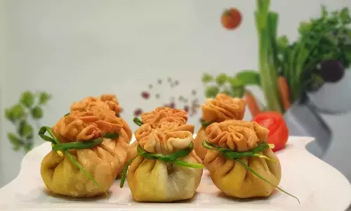 While serving Chicken potli, try to serve them hot, along with any sauce, be it bean sauce, tomota sauce or sweet chilli sauce.