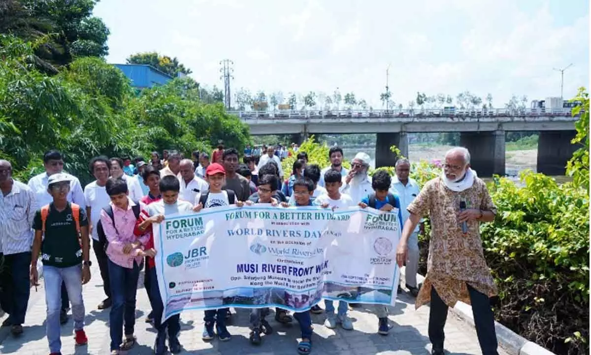 Musi walk organised to mark World Rivers Day