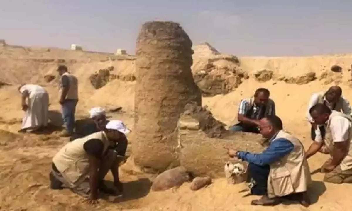 Archaeologists find 2,600-year-old-cheese inside ancient Egyptian tomb