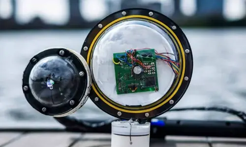Engineers build battery-free, wireless underwater camera that uses sound