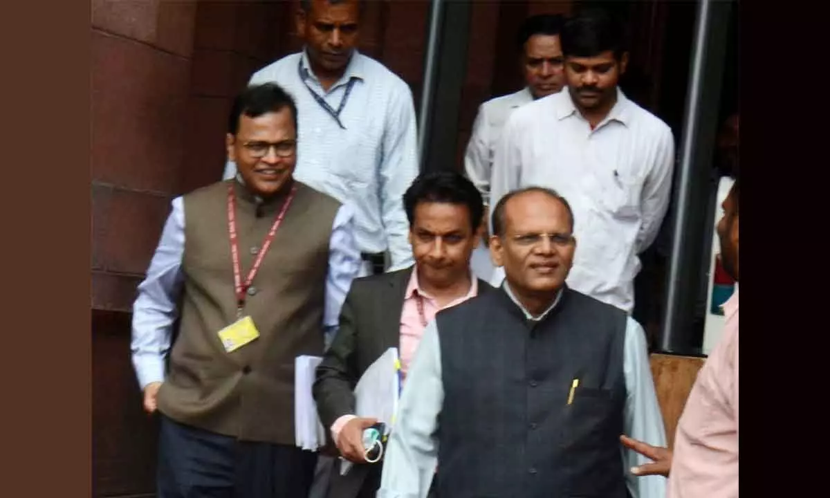 Telangana State Chief Secretary Somesh Kumar at North Block in New Delhi on Tuesday