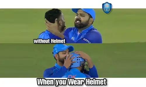 When commuters wear helmet, Hyd city police shares a photo collage on Twitter