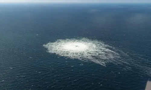 Explosions near Nord Stream pipelines as gas leaks into Baltic Sea