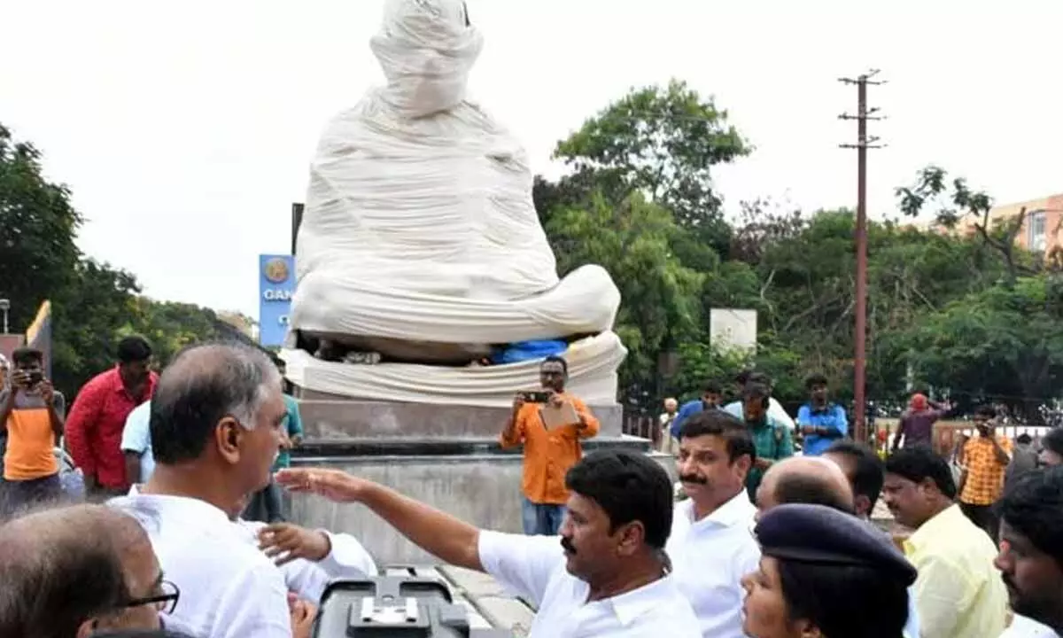 KCR to unveil statue of Mahatma Gandhi at Gandhi Hospital on Oct 2