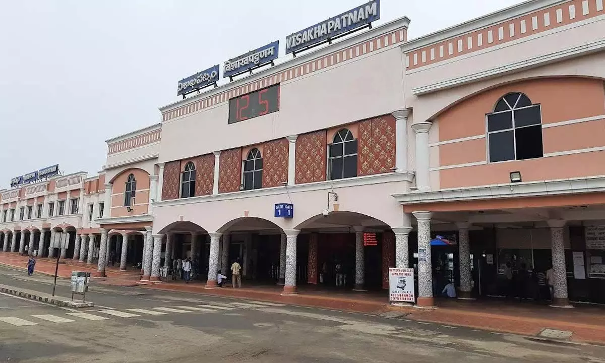 A view of Visakhapatnam railway station