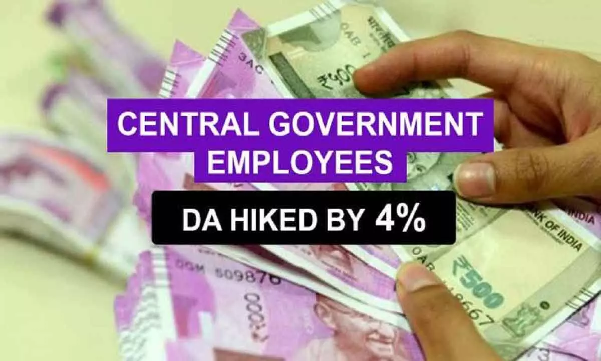 4% DA hike for Central staff