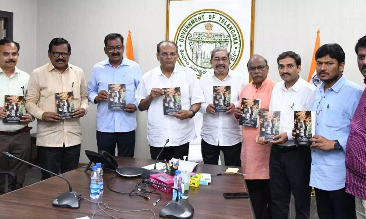 Chief Secretary Somesh Kumar releases book on Telanganas history, culture and movements