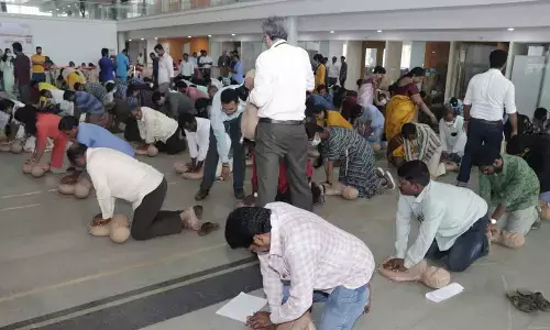 AIIMS trainers teach CPR at SRM-AP