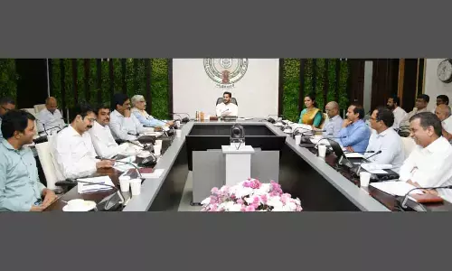 Chief Minister Y S Jagan Mohan Reddy holds a review on the medical and health department at his camp  on Friday
