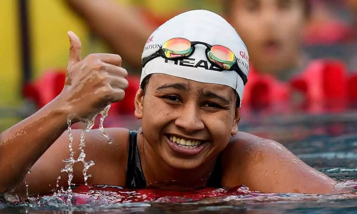 Swimming begins with butterfly specialist Astha Choudhury setting a National Games record