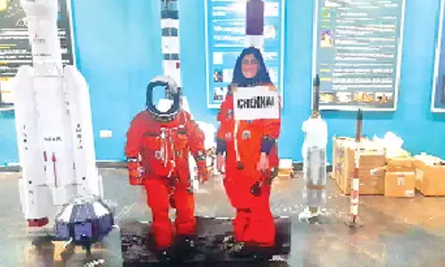 Exhibition materials getting ready for movement to various venues from SHAR, Sriharikota