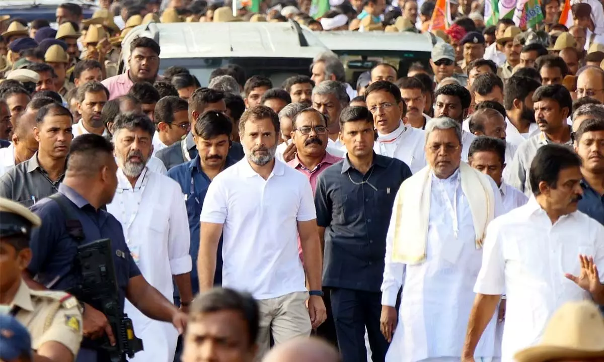 The Bharat Jodo Yatra led by Congress leader Rahul Gandhi completed its fourth day in Karnataka on Monday