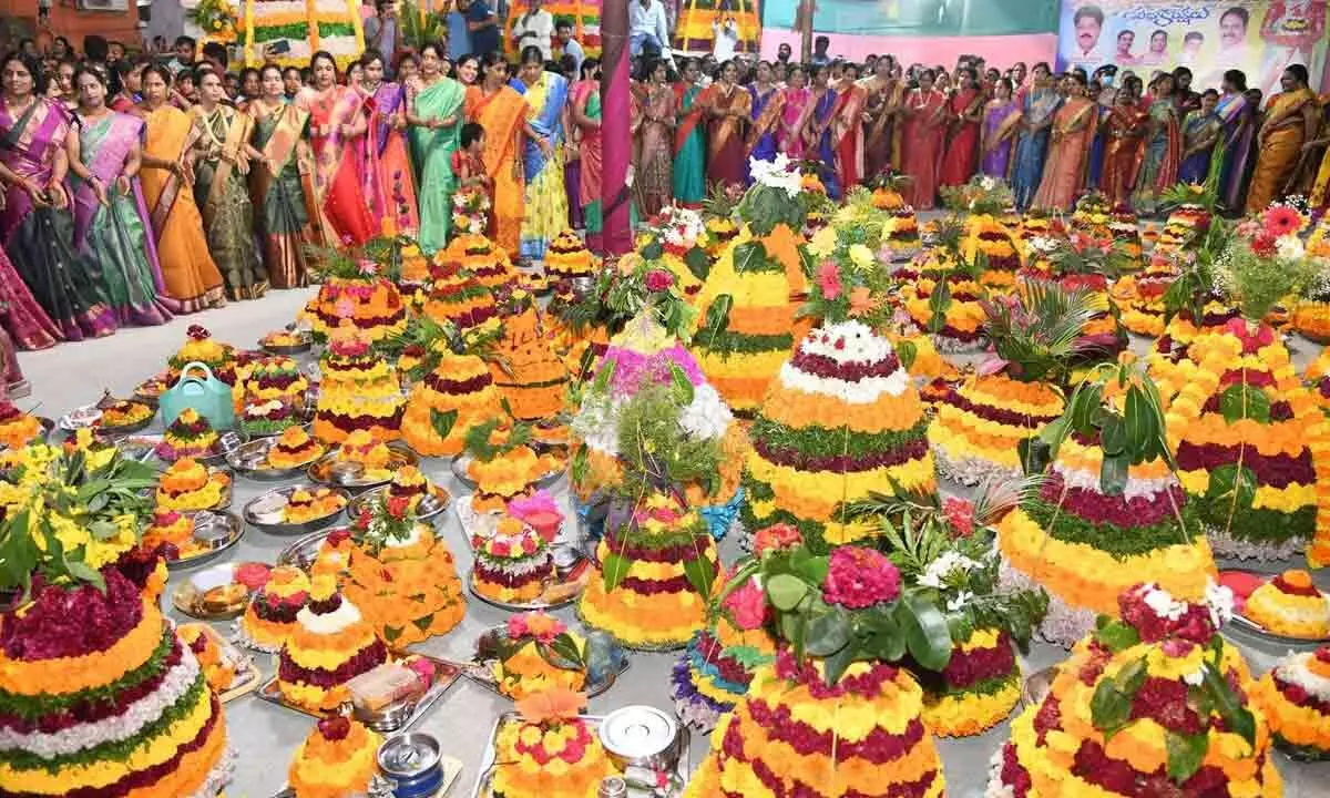 Telangana: Bye bye Bathukamma, see you next year …!