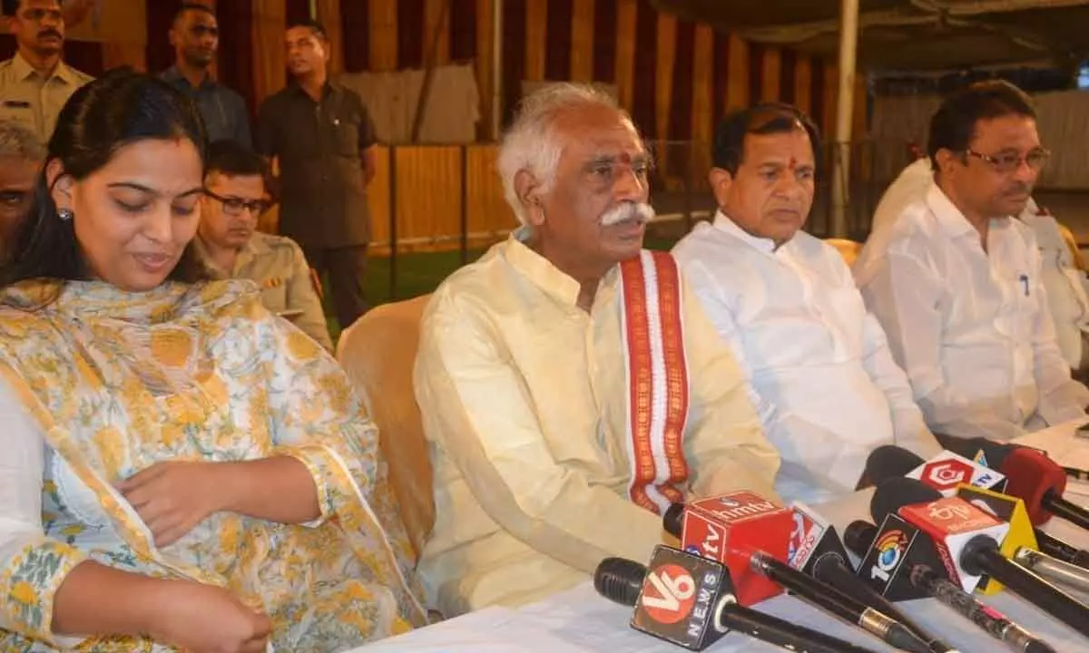 Bandaru Dattatreya inspects Alai Balai event arrangements