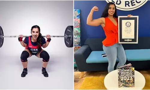 British Powerlifting Champion Achieved New Guinness World Record For Most Times To Squat Lift Own Body Weight