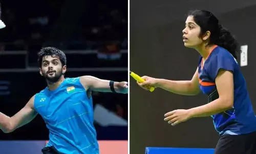 Praneeth, Aakarshi clinch mens, womens singles titles