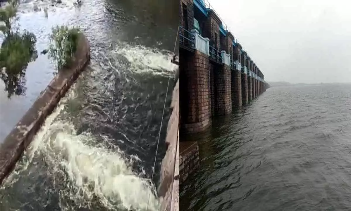 Twin reservoirs in Hyderabad reach FTL, two gates lifted