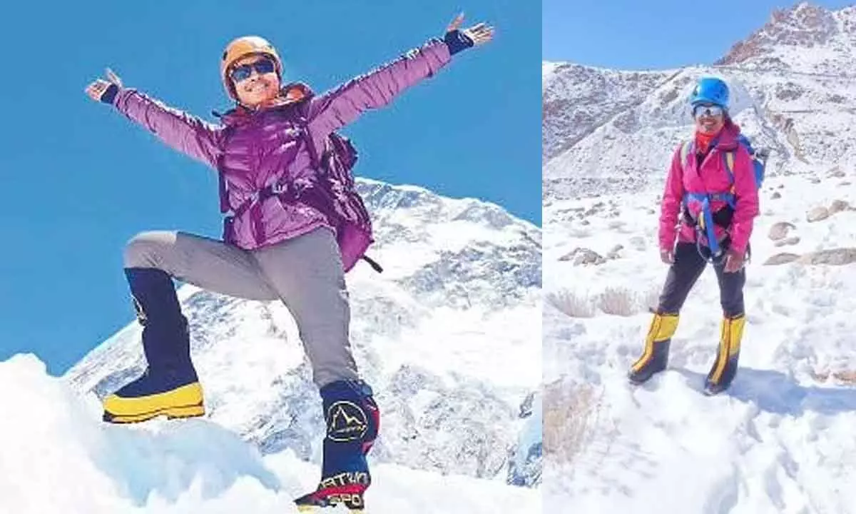 Young Telangana woman mountaineer, Anvitha Reddy Padamati