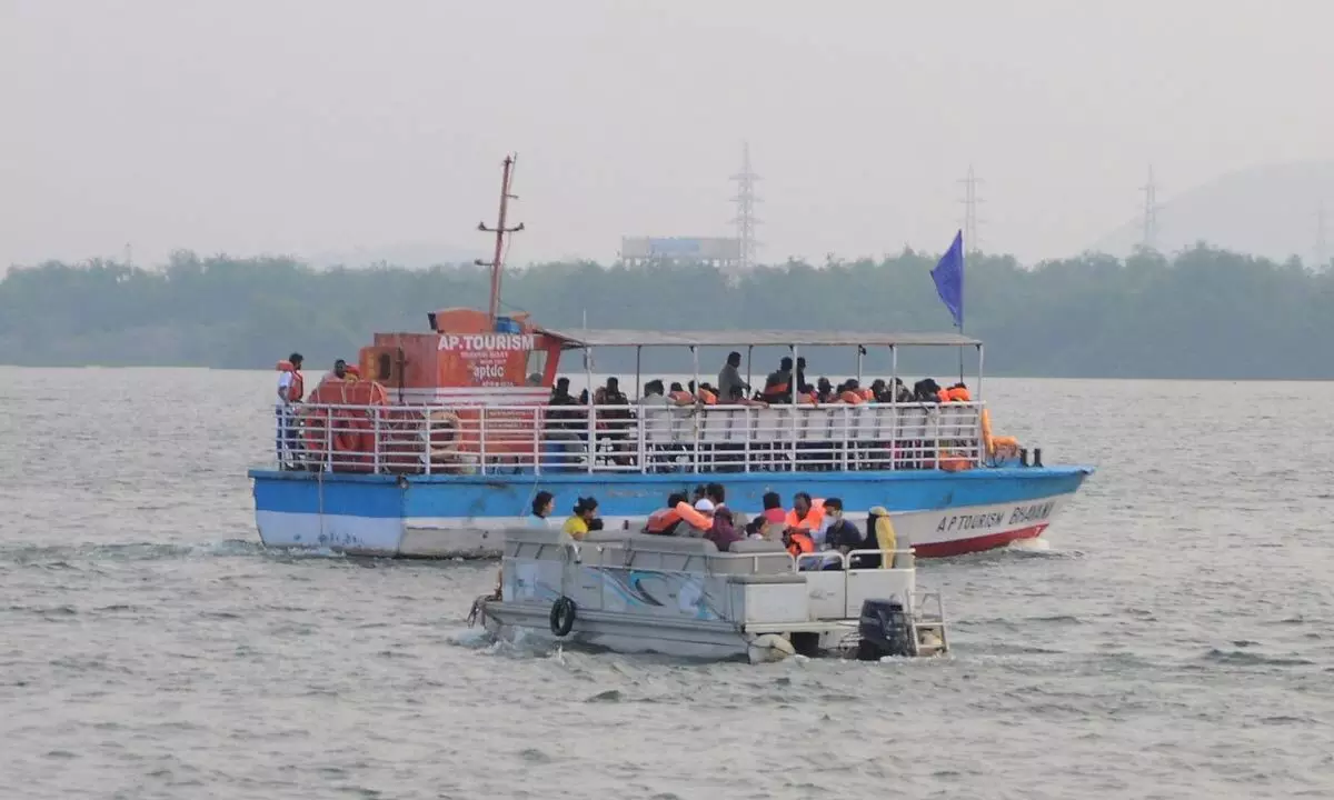 File photo of boat ride in Krishna River