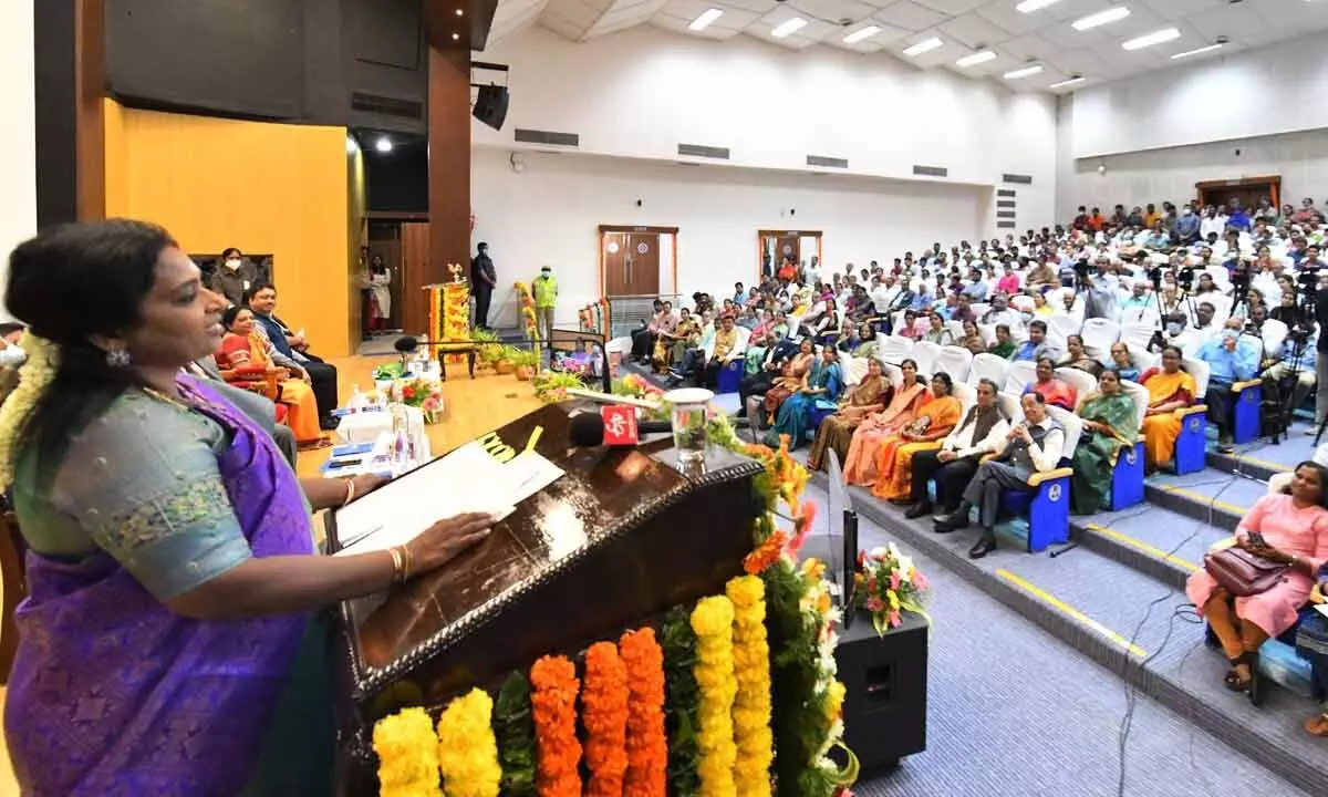 Encourage more girls to take up research in science: Governor Tamilisai Soundararajan
