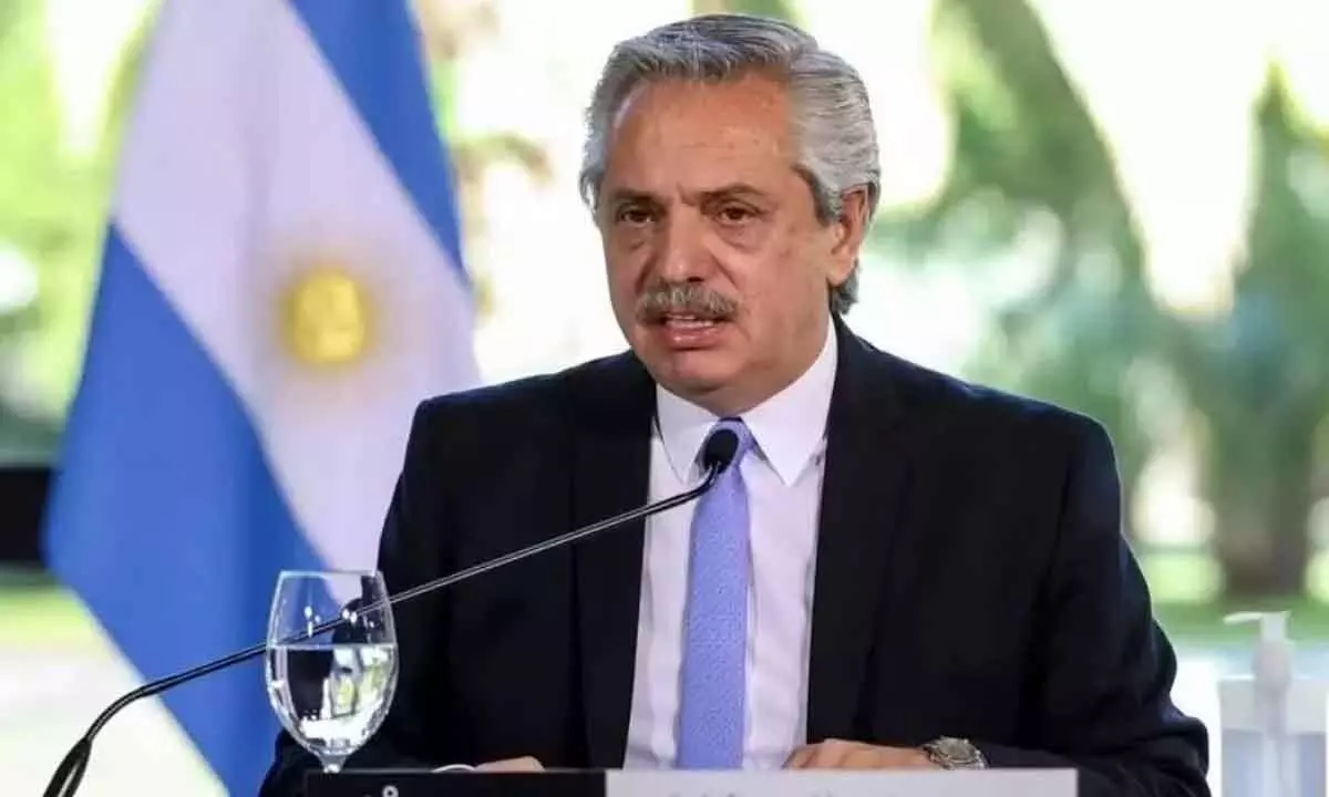 Argentine President Alberto Fernandez