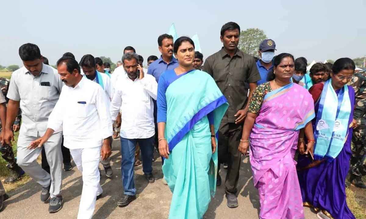 YS Sharmila's Padayatra Crosses Another Milestone