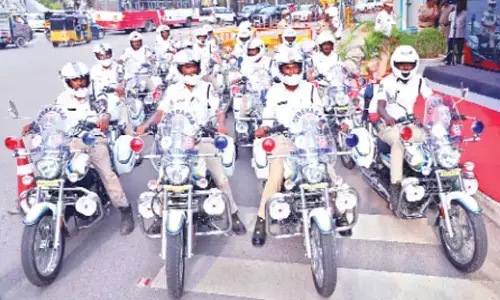 Hyderabad: 10 Traffic Task force vehicles flagged off
