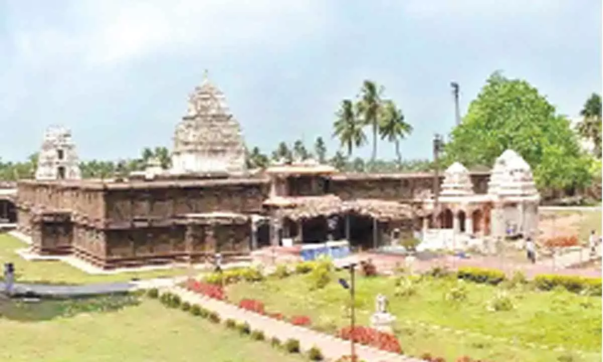 File photo of Bhimeswara Swamy temple at Draksharamam