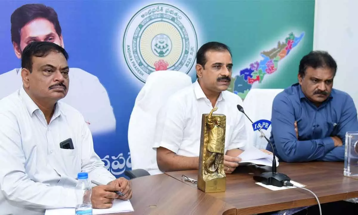 High-power screening committee members. announcing the list of Dr. YSR awards-2022 at the Secretariat on Friday.