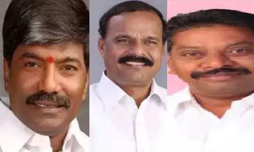 Deputy Speaker T Padma Rao Goud, Karne Prabhakar, Paila Shekar Reddy