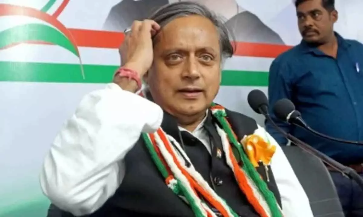 Congress presidential candidate Shashi Tharoor