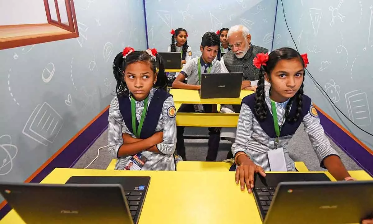Modi launches Gujarat govt's Mission Schools of Excellence