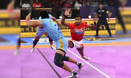 PKL 9: Watching kabaddi action on TV spurred Gujarats Rakesh to excel