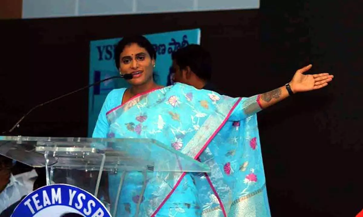 YS Sharmila files complaint to CAG over irregularities in Kaleshwaram Project