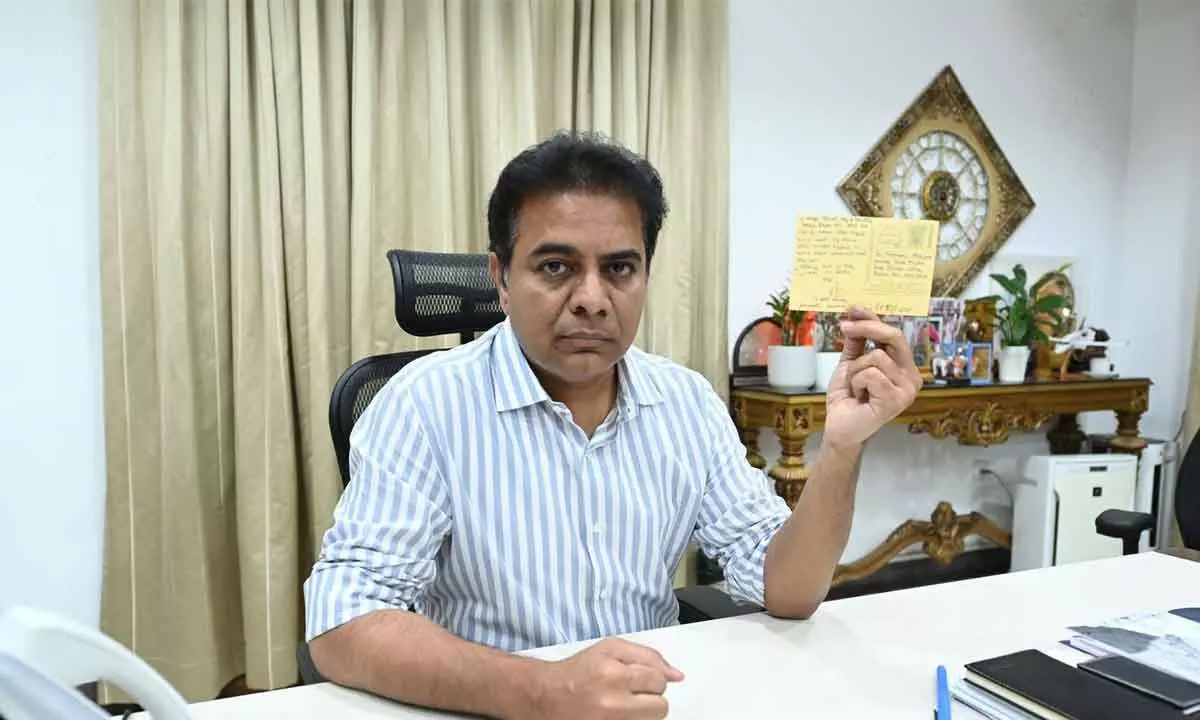 KTR launched a campaign to further bring down financial distress experienced by poor handloom weavers.