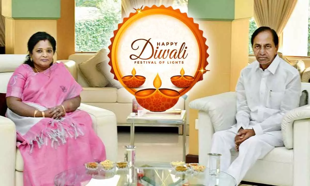 Governor Tamilisai, CM KCR extend Diwali greetings