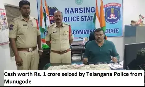 Rs 1 crore on way Munugodu seized by police in Narsingi