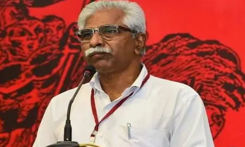 CPM State secretary V Srinivasa Rao